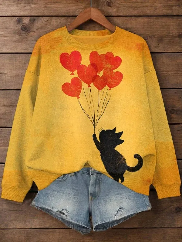 Women's Kawaii Cat Printed Sweatshirt 3D Print O-Neck Long Sleeve Tops Summer Casual Women's Clothing Apparel Y2K Streetwear
Women's Kawaii Cat Printed Sweatshirt 3D Print O-Neck Long Sleeve Tops Summer Casual Women's Clothing Apparel Y2K Streetwear
