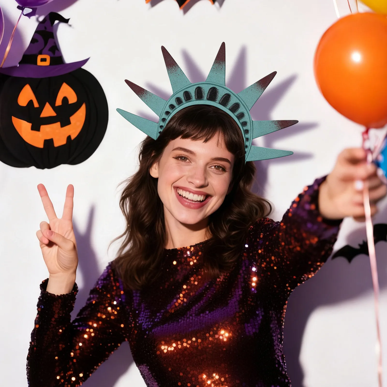 Statue of Headband Headpiece Crown Hat Party Accessory for Halloween Cosplay Independence Day Patriotic Costume
Statue of Headband Headpiece Crown Hat Party Accessory for Halloween Cosplay Independence Day Patriotic Costume