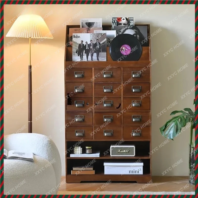 DV retro chest cabinet, solid wood magazine entrance cabinet, living room storage cabinet
DV retro chest cabinet, solid wood magazine entrance cabinet, living room storage cabinet