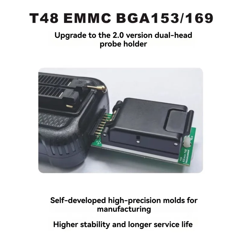 Адаптер EMMC для программатора XGECU T48, адаптер EMMC для программатора XGECU, адаптер BGA153/BGA169 со сменным держателем зондов
Адаптер EMMC для программатора XGECU T48, адаптер EMMC для программатора XGECU, адаптер BGA153/BGA169 со сменным держателем зондов