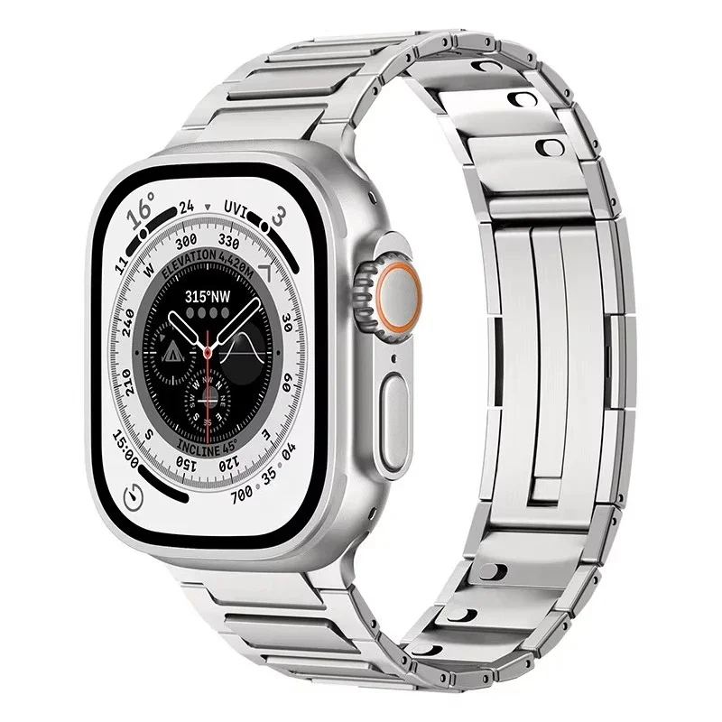Stainless Steel Metal Strap for Apple Watch Ultra 49mm 46mm 42 45mm 41 40mm 38mm Quick Fit Link Band For Iwatch 10 9 8 7 6 SE 5
Stainless Steel Metal Strap for Apple Watch Ultra 49mm 46mm 42 45mm 41 40mm 38mm Quick Fit Link Band For Iwatch 10 9 8 7 6 SE 5