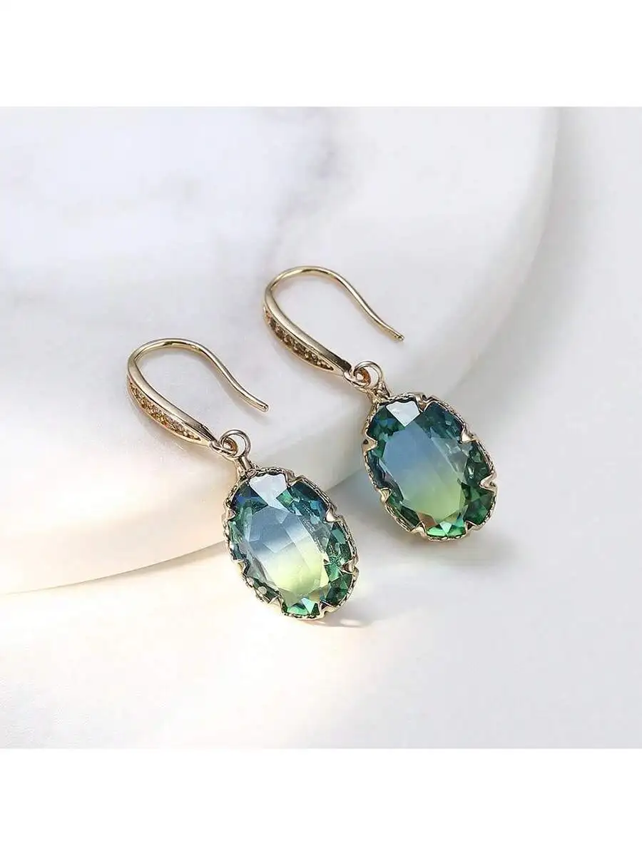 Cubic Zirconia Drop Earrings Copper Alloy Jewelry For Women
Cubic Zirconia Drop Earrings Copper Alloy Jewelry For Women