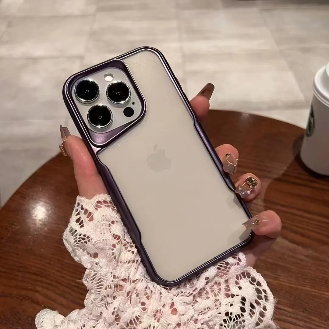 Luxury Plating Slender Waist Phone Case For iPhone 15 14 13 12 11 Pro Max Lens Protection Electroplating Frame Transparent Cover
Luxury Plating Slender Waist Phone Case For iPhone 15 14 13 12 11 Pro Max Lens Protection Electroplating Frame Transparent Cover