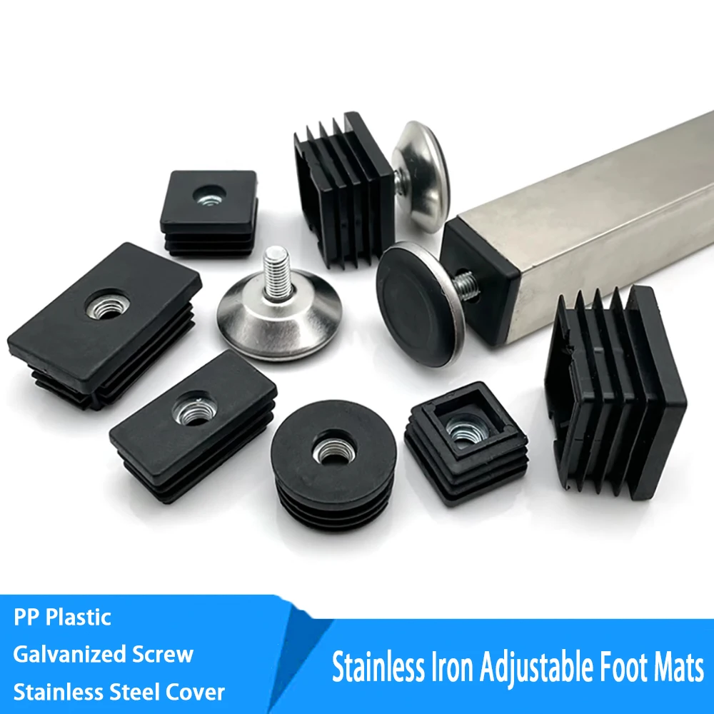 M8 Stainless Iron Adjustable Foot Mats With Nut Blanking End Cap Pipe Plug Adjustable Screw Foot Pad Furniture Leg Cover End Cap
M8 Stainless Iron Adjustable Foot Mats With Nut Blanking End Cap Pipe Plug Adjustable Screw Foot Pad Furniture Leg Cover End Cap