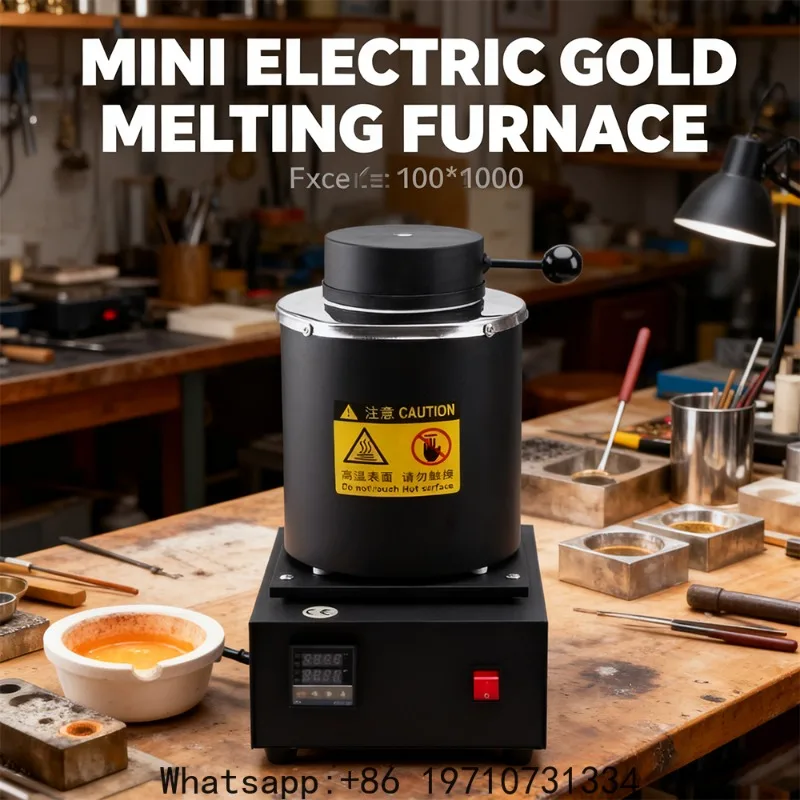Mini Electric Gold Melting Furnace Digital DIY Metal Melting Machine High Temperature Gold Casting Furnace for Jewelry Making
Mini Electric Gold Melting Furnace Digital DIY Metal Melting Machine High Temperature Gold Casting Furnace for Jewelry Making