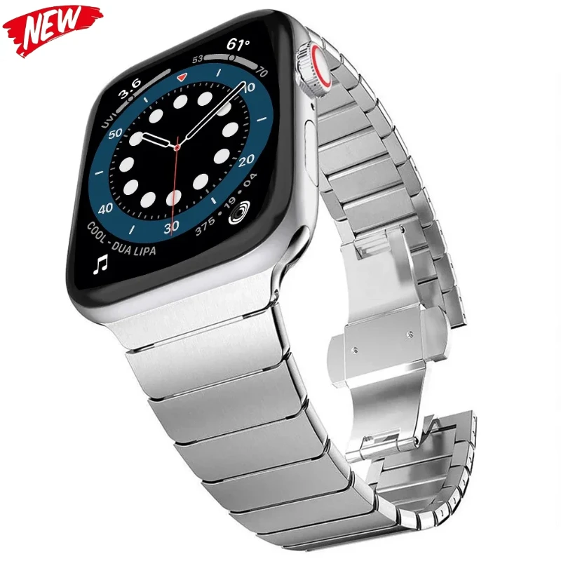 Ремешок из нержавеющей стали для Apple Watch Band 46 мм 45 мм 44 мм 42 мм 41 мм 40 мм 49 мм, металлический звеньевой браслет для iWatch 10 9 8 7 6 5 4 SE
Ремешок из нержавеющей стали для Apple Watch Band 46 мм 45 мм 44 мм 42 мм 41 мм 40 мм 49 мм, металлический звеньевой браслет для iWatch 10 9 8 7 6 5 4 SE
