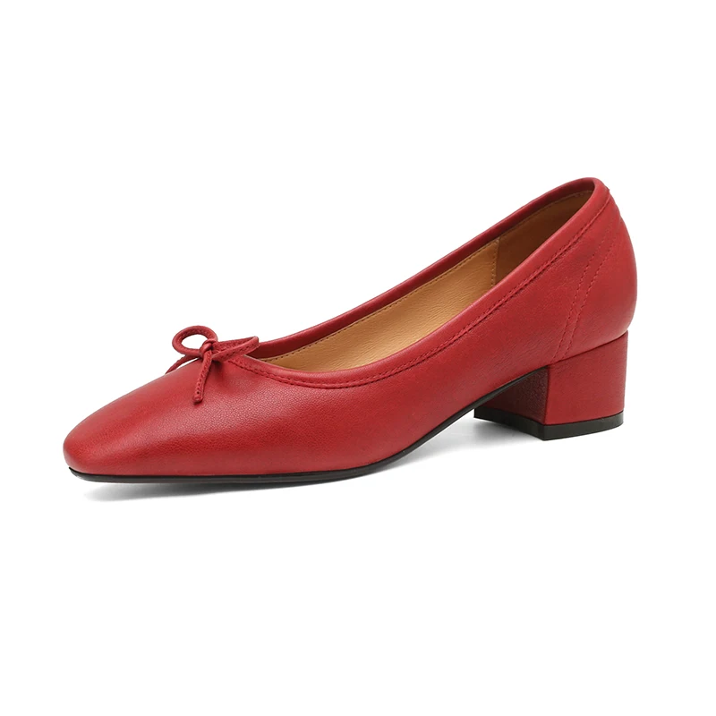 Women Ballet Pumps Slip-On Ladies Pumps Dress Prom Career Vintage Shoes Round Toe Spring Autum Genuine Leather Cozy Red Shoes
Women Ballet Pumps Slip-On Ladies Pumps Dress Prom Career Vintage Shoes Round Toe Spring Autum Genuine Leather Cozy Red Shoes