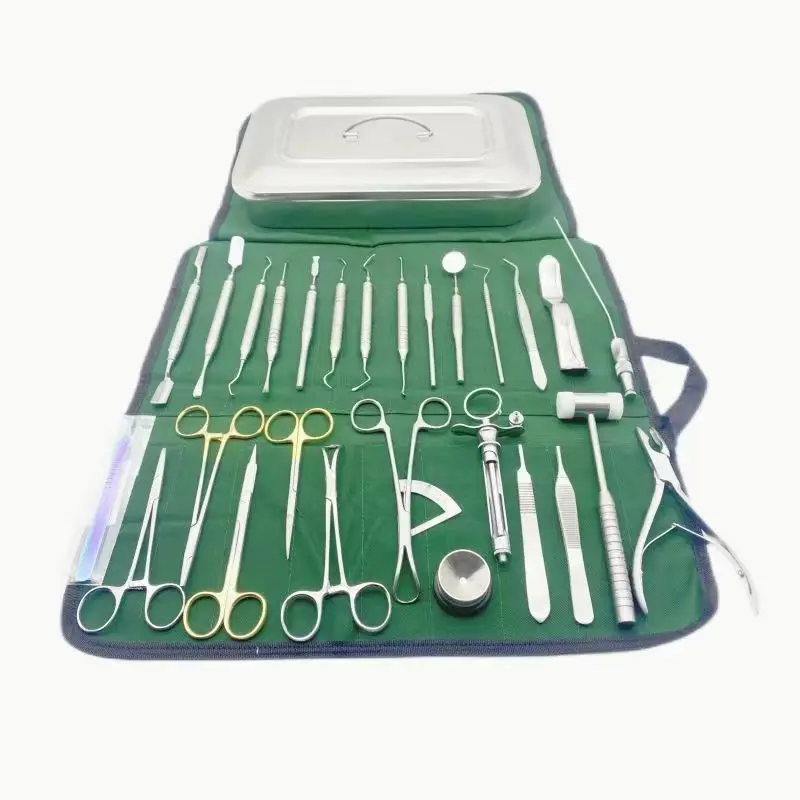 26 piece set of imported dental implant instruments, surgical kit, stainless steel tool kit, implant set with high quality
26 piece set of imported dental implant instruments, surgical kit, stainless steel tool kit, implant set with high quality