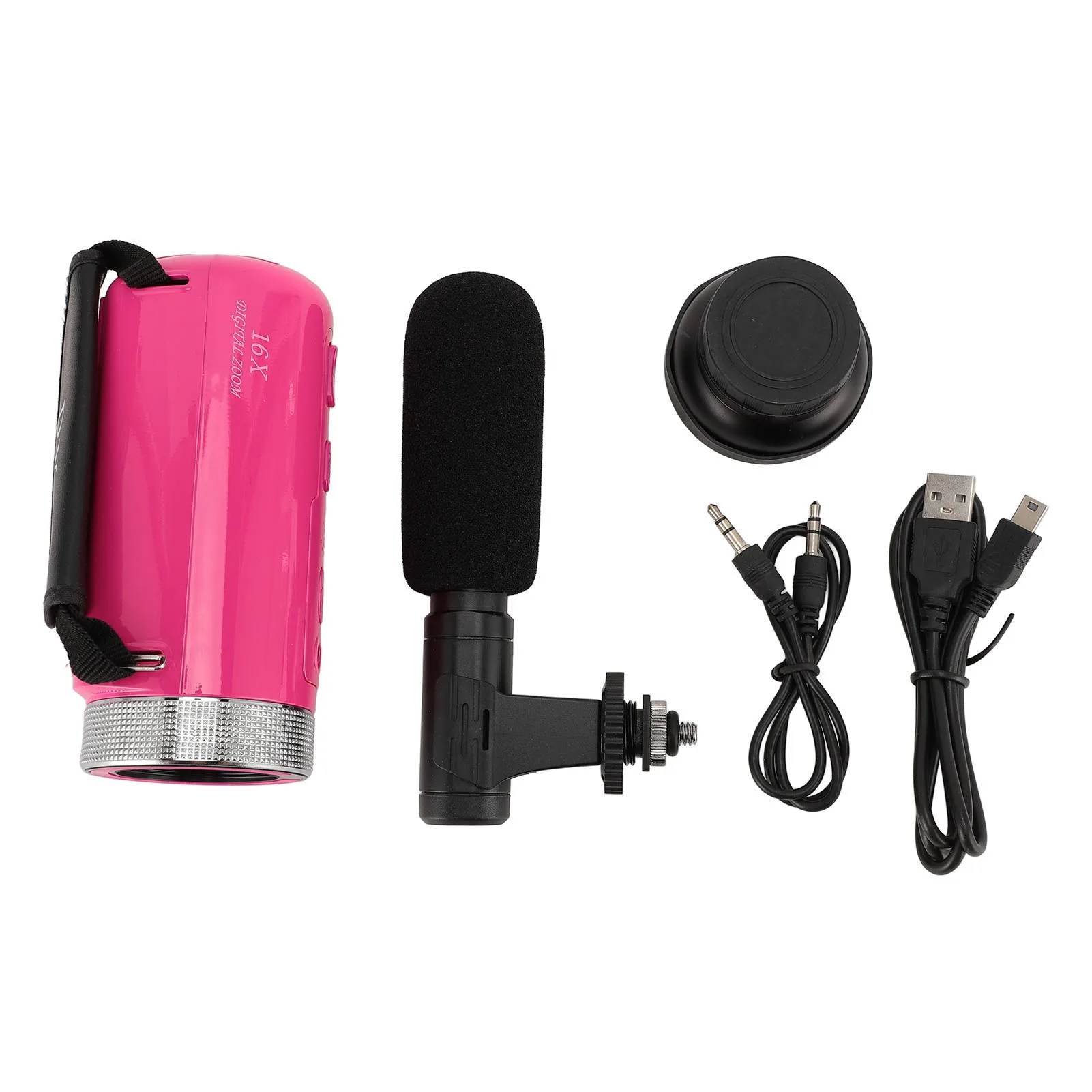 Цифровая видеокамера с 16-кратным цифровым зумом, 1080P HD, функция таймера, видеокамера с кардиоидным микрофоном для интервью
Цифровая видеокамера с 16-кратным цифровым зумом, 1080P HD, функция таймера, видеокамера с кардиоидным микрофоном для интервью