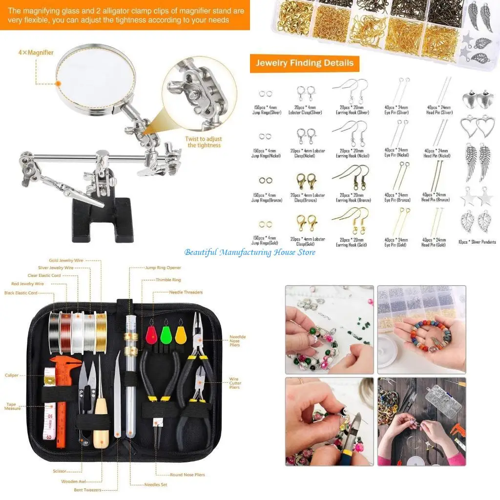 E56A Jewelry Making Supplies Wire Wrapping for Adult and Beginners Easy to Use
E56A Jewelry Making Supplies Wire Wrapping for Adult and Beginners Easy to Use