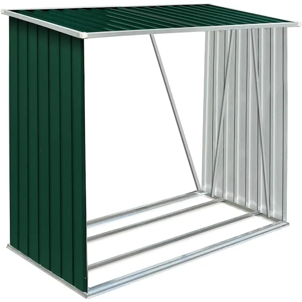 Compact Green Galvanized Steel Outdoor Log Shed - Durable Wood Storage, 64.2x32.7x60.6, Easy Assembly
Compact Green Galvanized Steel Outdoor Log Shed - Durable Wood Storage, 64.2x32.7x60.6, Easy Assembly