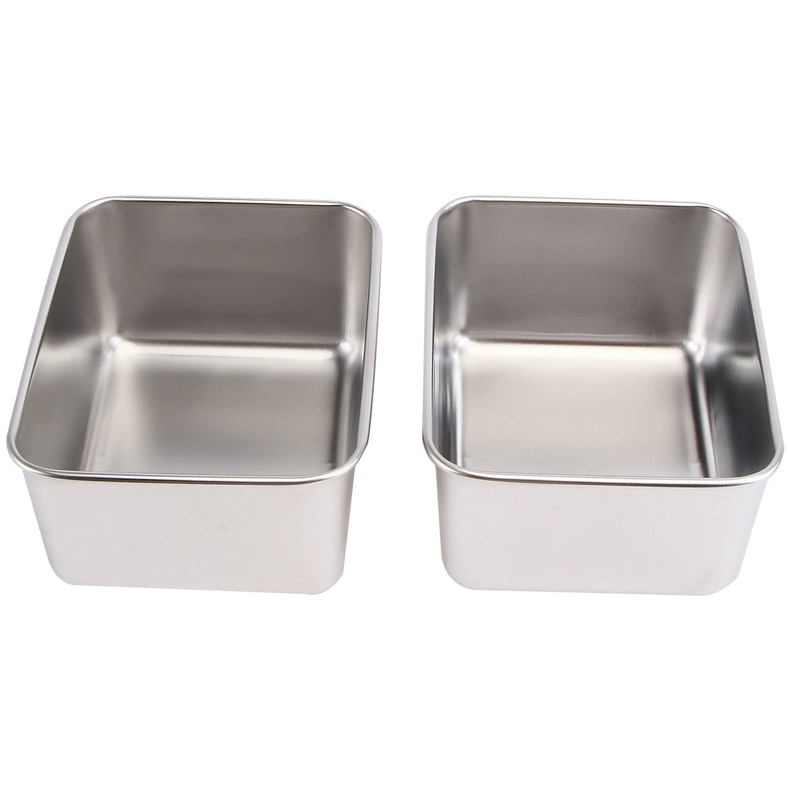 2 Pcs Stainless Steel Square Plate Container for Food Airtight Storage Containers Bread Box Boxes
2 Pcs Stainless Steel Square Plate Container for Food Airtight Storage Containers Bread Box Boxes