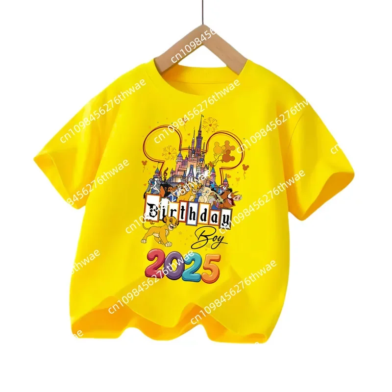 2025 Edition Disney The Lion King Cartoon Print Summer Boys' Sportswear Casual Shirt Children's Short-Sleeved T-Shirt
2025 Edition Disney The Lion King Cartoon Print Summer Boys' Sportswear Casual Shirt Children's Short-Sleeved T-Shirt