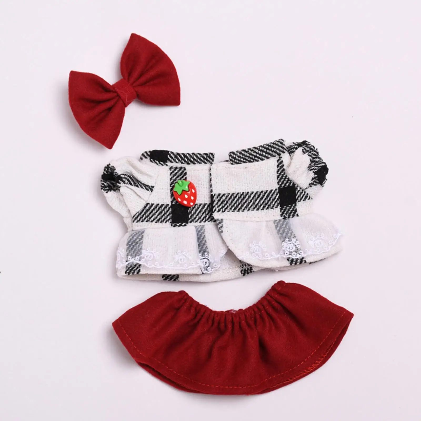 Plush Doll Top and Skirt Dress up Photo Props Educational Clothing for Kids Make Your Own Dolls Costumes for 7.87''
Plush Doll Top and Skirt Dress up Photo Props Educational Clothing for Kids Make Your Own Dolls Costumes for 7.87''