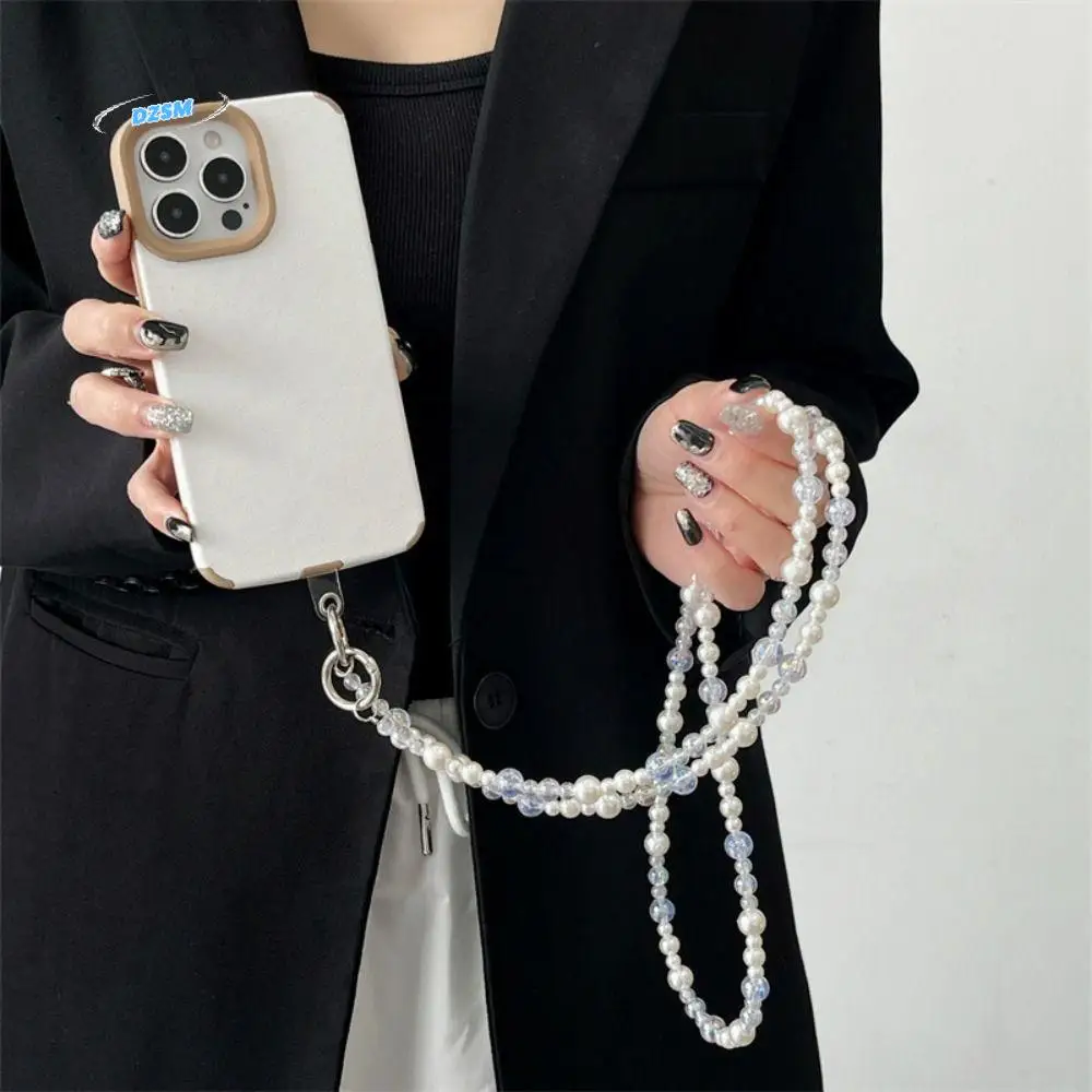 Transparent Mobile Phone Chains Anti-lost Pearl Crossbody Phone Hanging Chain Ins Jewelry Crossbody Phone Lanyard
Transparent Mobile Phone Chains Anti-lost Pearl Crossbody Phone Hanging Chain Ins Jewelry Crossbody Phone Lanyard