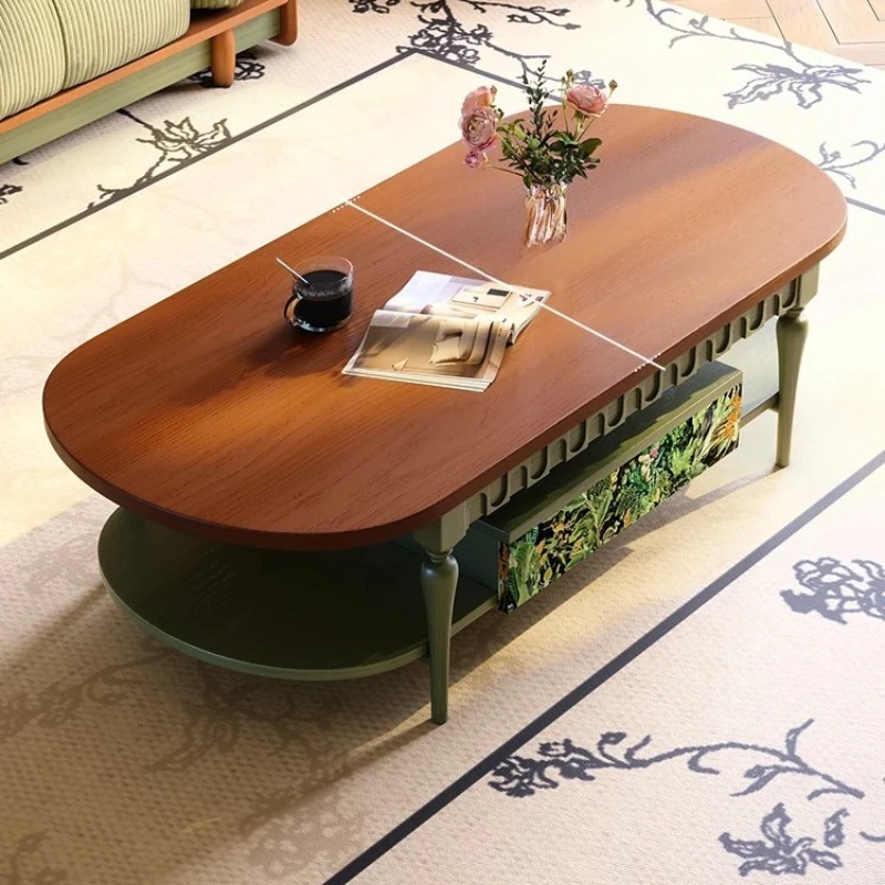 Medieval French Retro Solid Wood Coffee Table, Space-Saving Ash Wood Centerpiece for Small Living Room
Medieval French Retro Solid Wood Coffee Table, Space-Saving Ash Wood Centerpiece for Small Living Room