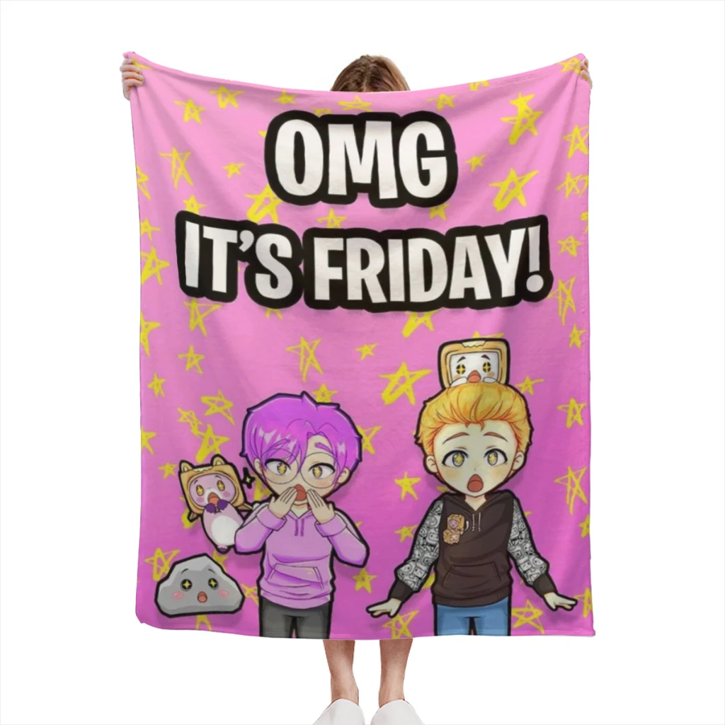 Lankybox Foxy Boxy Kawaii Light Blanket Flannel Family Living Room Plush Sleeping Blanket Outdoor Travel Camping Bed Sheet
Lankybox Foxy Boxy Kawaii Light Blanket Flannel Family Living Room Plush Sleeping Blanket Outdoor Travel Camping Bed Sheet