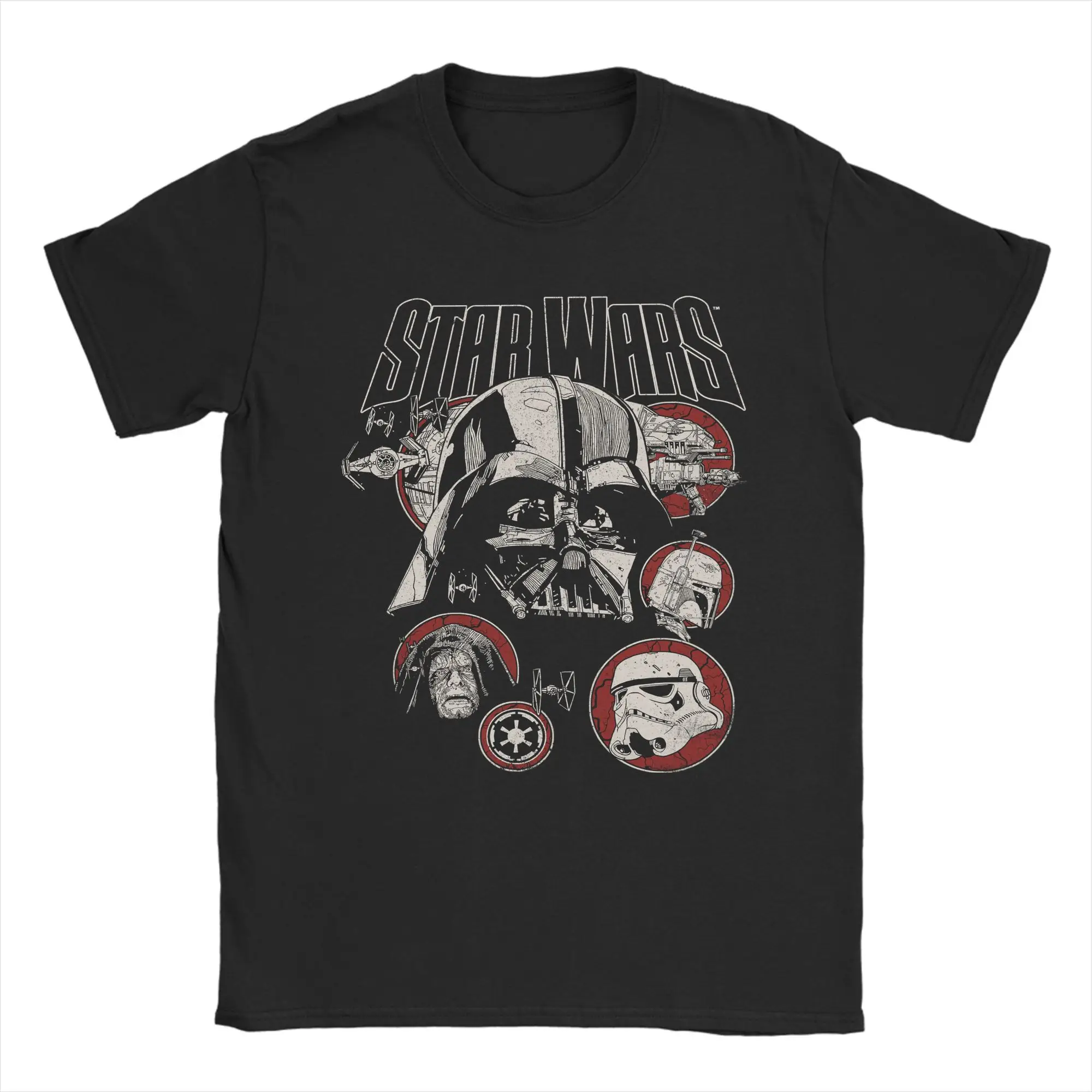 Футболка Stars Wars Villains, мужские хлопковые топы, винтажная футболка с круглым вырезом и коротким рукавом
Футболка Stars Wars Villains, мужские хлопковые топы, винтажная футболка с круглым вырезом и коротким рукавом