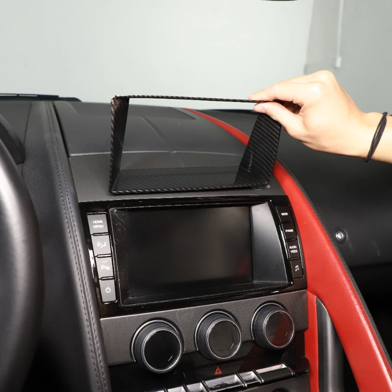 For Jaguar F-TYPE 2013-2018 ABS Carbon Fiber Car Navigation Screen Panel Frame Decorate Interior Car Accessories
For Jaguar F-TYPE 2013-2018 ABS Carbon Fiber Car Navigation Screen Panel Frame Decorate Interior Car Accessories