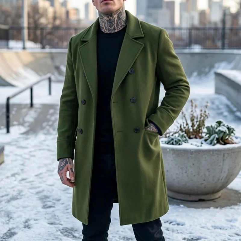 Men's Autumn/winter Double-breasted Long Jacket Outdoor Hiking Men's Trench Coat British Style Extended Jacket Men's Wear
Men's Autumn/winter Double-breasted Long Jacket Outdoor Hiking Men's Trench Coat British Style Extended Jacket Men's Wear