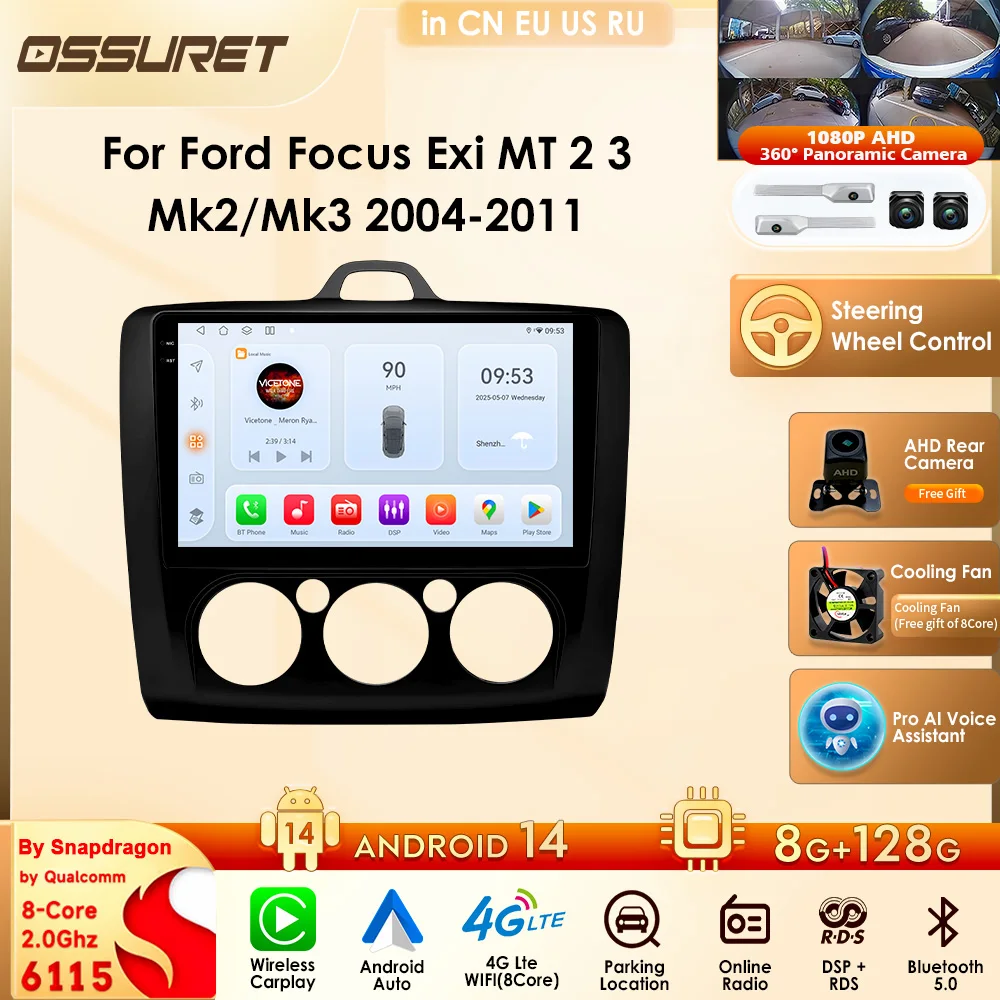 4G-LTE Car Intelligent Systems Octa Core Android Car Stereo Carplay Auto Radio For Ford Focus Exi MT 2 3 Mk2 / Mk3 2004 - 2011
4G-LTE Car Intelligent Systems Octa Core Android Car Stereo Carplay Auto Radio For Ford Focus Exi MT 2 3 Mk2 / Mk3 2004 - 2011