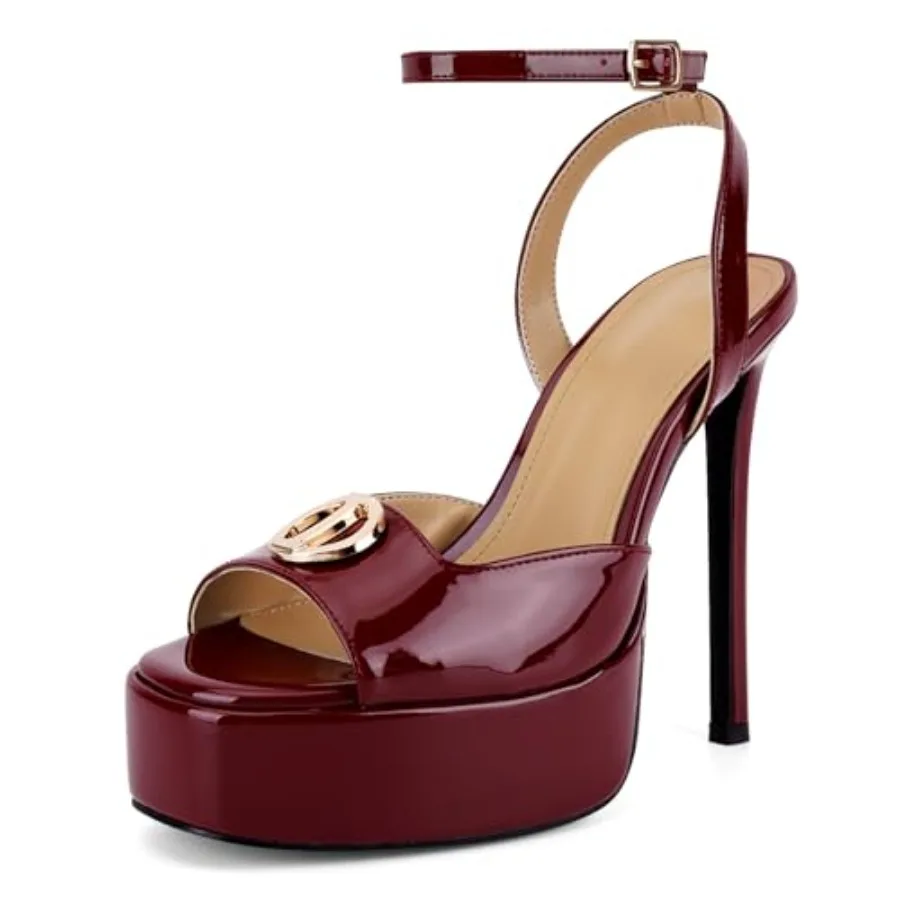 Platform Heels for Women Square Open Toe Stiletto High Heels Sexy Ankle Strap Heeled Sandals with Metal Buckle Prom Party Weddi
Platform Heels for Women Square Open Toe Stiletto High Heels Sexy Ankle Strap Heeled Sandals with Metal Buckle Prom Party Weddi