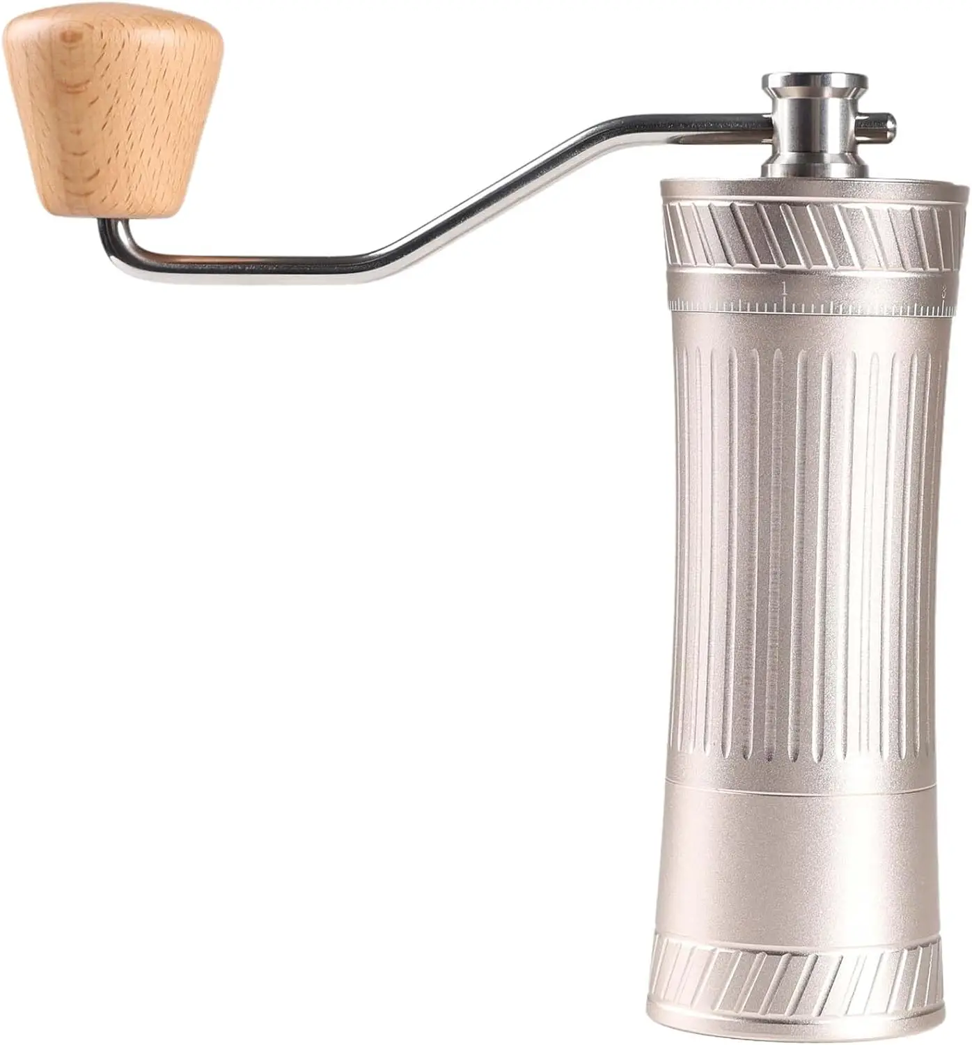 Manual Coffee Grinder with 38mm Tooth Burr - 100-Precision Click External Adjustment All-Metal Body for Espresso To Cold Brew
Manual Coffee Grinder with 38mm Tooth Burr - 100-Precision Click External Adjustment All-Metal Body for Espresso To Cold Brew