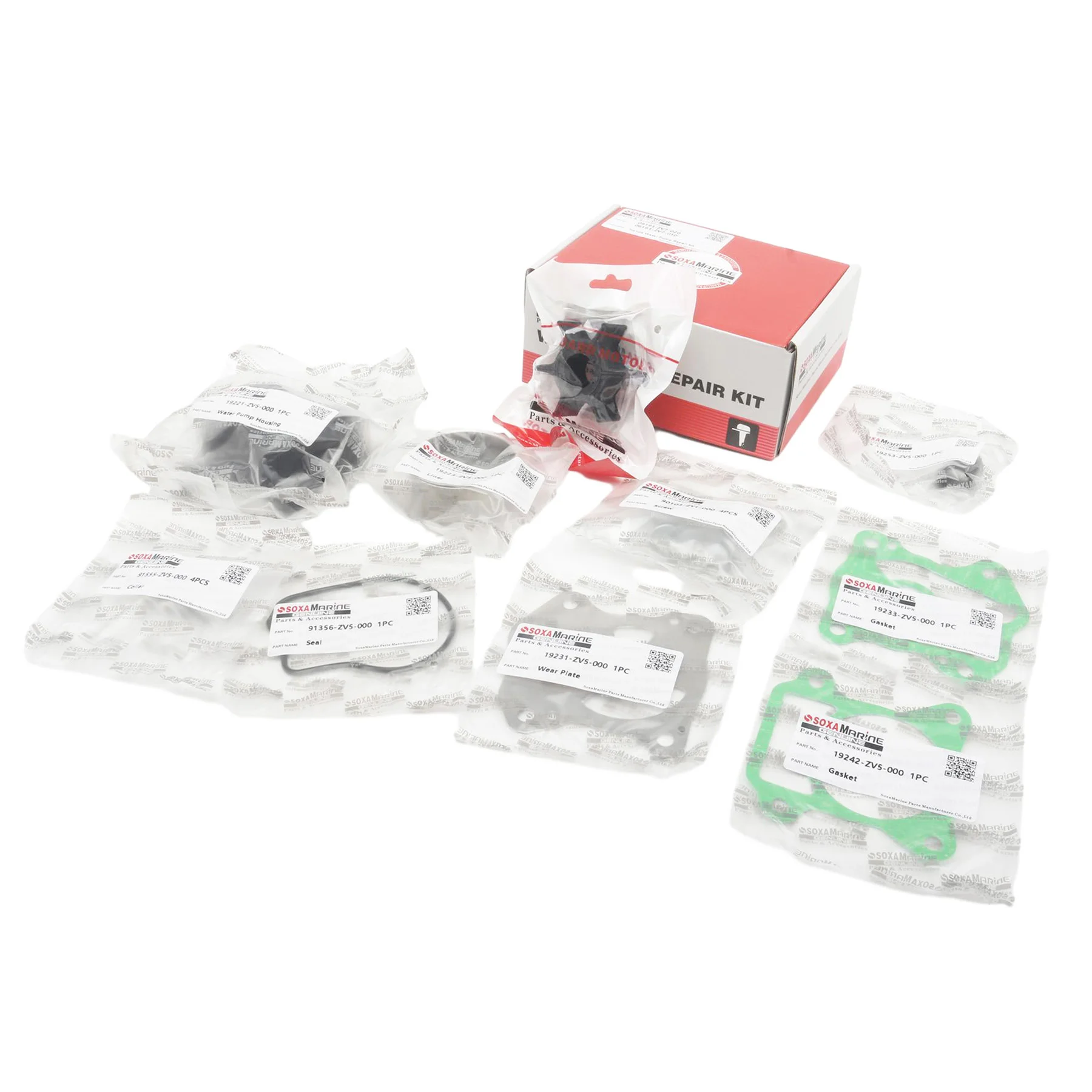 06193-ZV7-020 Water Pump Impeller Service Kit Fits for Honda 4-Str BF25 BF30 Outboard Engine Replacement Parts 06193-ZV7-010
06193-ZV7-020 Water Pump Impeller Service Kit Fits for Honda 4-Str BF25 BF30 Outboard Engine Replacement Parts 06193-ZV7-010
