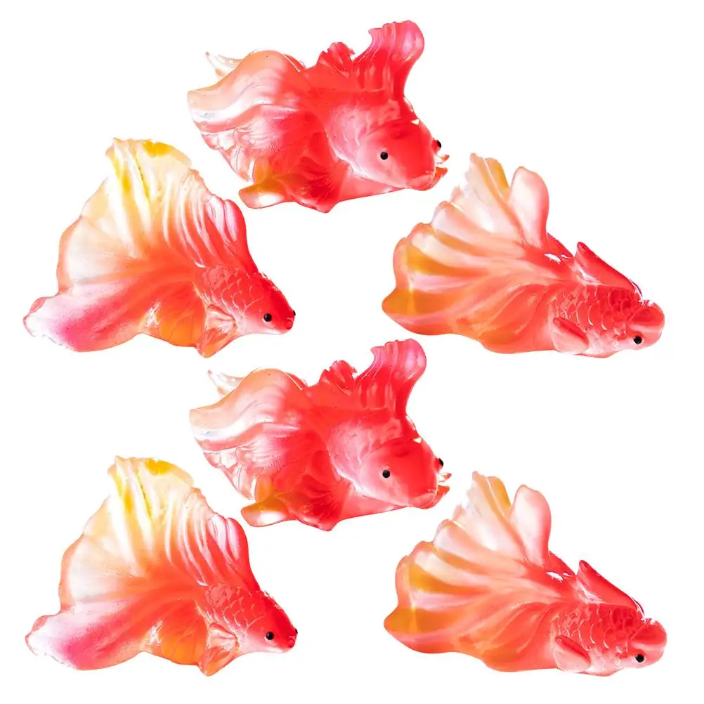 6 Pcs Mini Resin Goldfish Tank Decorations Figurines Aquarium Accessories Desktop Ornaments Fish Bowl Toys Landscaping
6 Pcs Mini Resin Goldfish Tank Decorations Figurines Aquarium Accessories Desktop Ornaments Fish Bowl Toys Landscaping