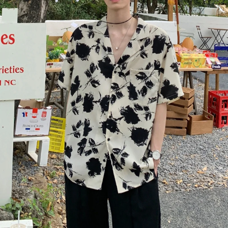 Vacation Style Flower Shirt Men's Summer New Hanok Vintage Blouses Loostime Casual couple style tops
Vacation Style Flower Shirt Men's Summer New Hanok Vintage Blouses Loostime Casual couple style tops