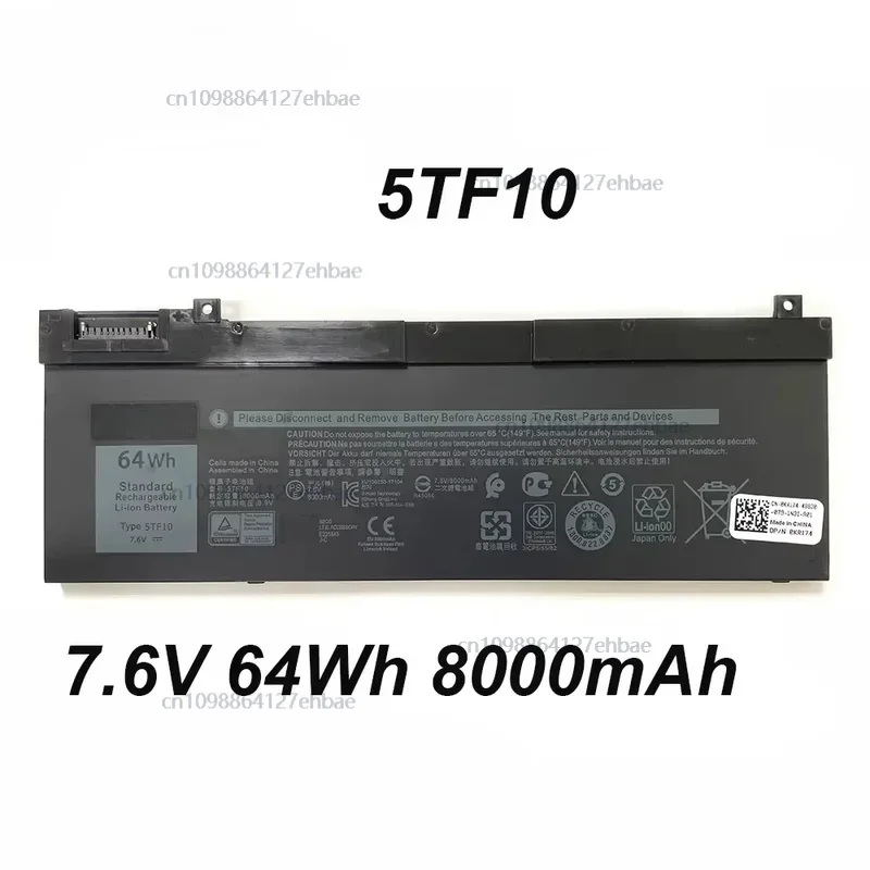 5TF10 NYFJH 7M0T7 7,6 В 64 Втч 8000 мАч оригинальный аккумулятор для ноутбука Dell Precision 7330 7530 Series NotebookFast
5TF10 NYFJH 7M0T7 7,6 В 64 Втч 8000 мАч оригинальный аккумулятор для ноутбука Dell Precision 7330 7530 Series NotebookFast