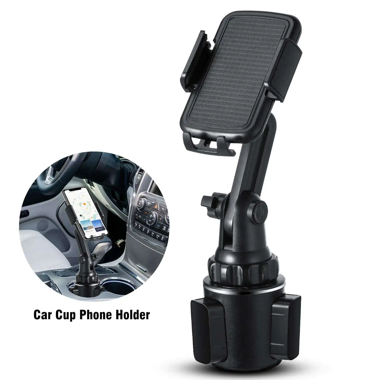 High Quality 360 Rotation Adjustable Height Mobile Phone Bracket Universal Car Water Cup Holder Phone Mount
High Quality 360 Rotation Adjustable Height Mobile Phone Bracket Universal Car Water Cup Holder Phone Mount