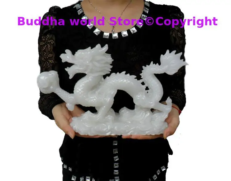 LARGE Southeast Asia HOME Company SHOP RESIN JADE Christmas ART bring wealth GOOD LUCK Auspicious Royal Dragon FENG SHUI statue
LARGE Southeast Asia HOME Company SHOP RESIN JADE Christmas ART bring wealth GOOD LUCK Auspicious Royal Dragon FENG SHUI statue