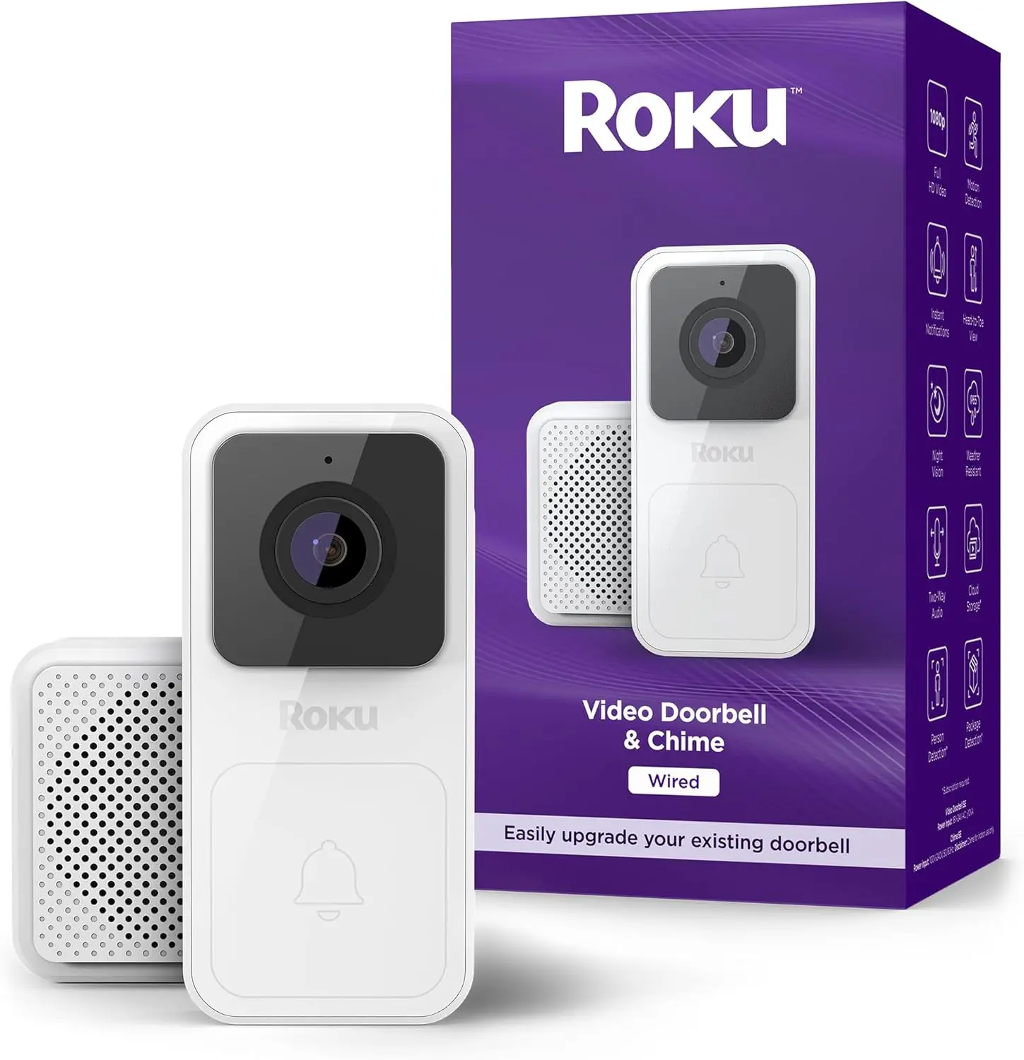 1080p HD Smart Video Doorbell with Night Vision, Motion Detection, 2-Way Audio & Alexa/Google Compatible, 90-Day Subscription
1080p HD Smart Video Doorbell with Night Vision, Motion Detection, 2-Way Audio & Alexa/Google Compatible, 90-Day Subscription