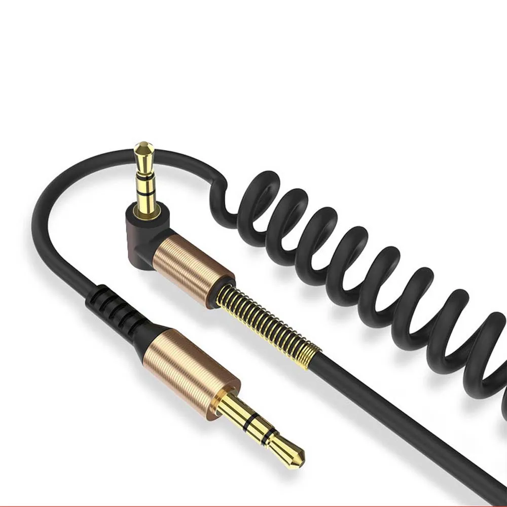 Headphone Cord Elbow Male To Male Stereo 3.5 mm To 3.5mm Plug Spring Cable Car Aux Cord Audio Wire Aux Cable Audio Cable
Headphone Cord Elbow Male To Male Stereo 3.5 mm To 3.5mm Plug Spring Cable Car Aux Cord Audio Wire Aux Cable Audio Cable