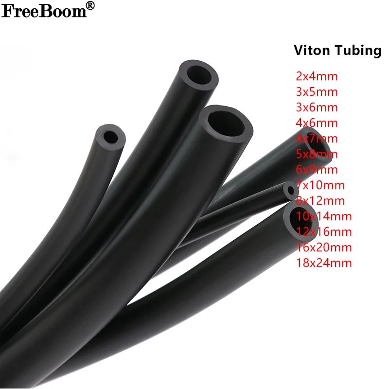 1~10m Fluorine Rubber Hose ID 2 4 6 8 10 12 14 16 20 25mm Viton Tubing Corrosion Acid-base Oil Heat Resistant Fluororubber Tube
1~10m Fluorine Rubber Hose ID 2 4 6 8 10 12 14 16 20 25mm Viton Tubing Corrosion Acid-base Oil Heat Resistant Fluororubber Tube