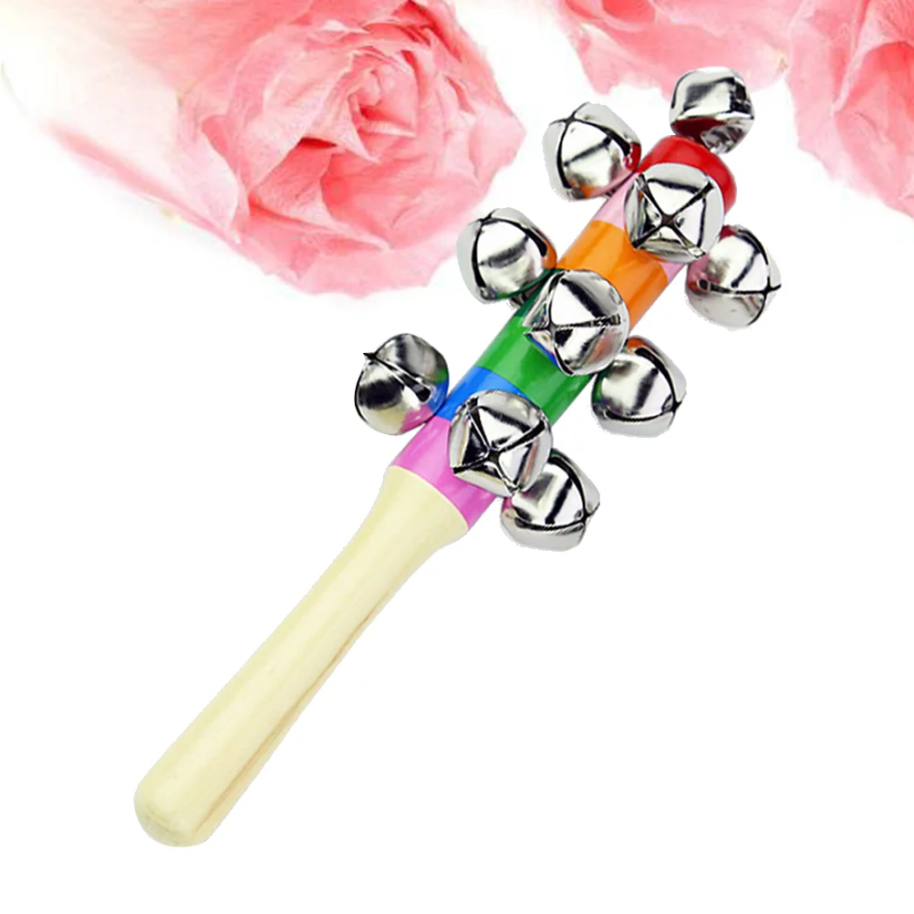 Baby Kids Toys Jingle Bell Christmas Hand Jingle Bells Children Musical Instrument with Wood Handle
Baby Kids Toys Jingle Bell Christmas Hand Jingle Bells Children Musical Instrument with Wood Handle