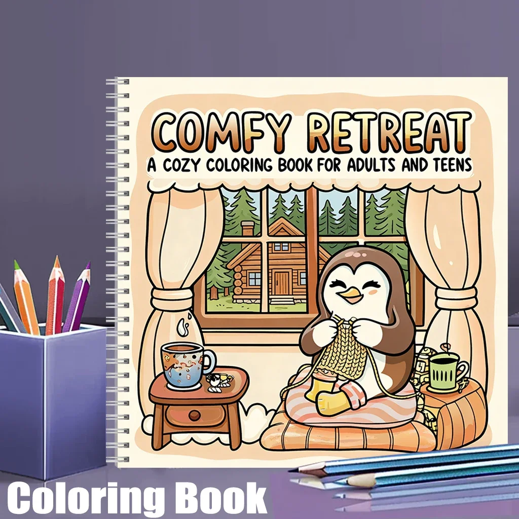 Comfy Retreat Cozy Coloring Book for Adult Colouring Book, Birthday Day Gift, Back to School Supplies, Adults Cute Drawing Book
Comfy Retreat Cozy Coloring Book for Adult Colouring Book, Birthday Day Gift, Back to School Supplies, Adults Cute Drawing Book