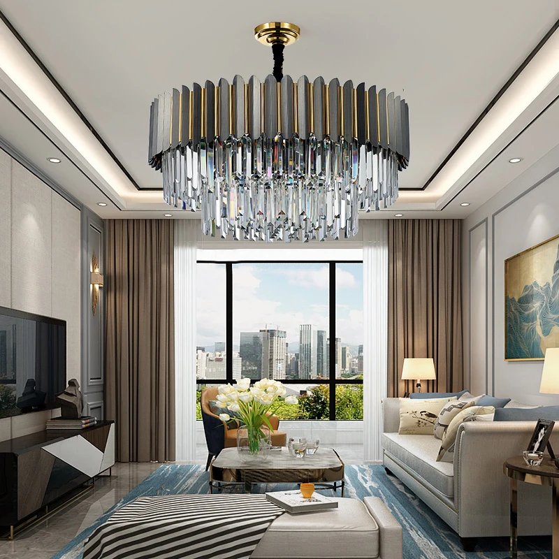 Modern Luxury Living Room Restaurant K9 Crystal Pendant Light Luxury Design Interior Lighting Decoration Pendant Lamp
Modern Luxury Living Room Restaurant K9 Crystal Pendant Light Luxury Design Interior Lighting Decoration Pendant Lamp
