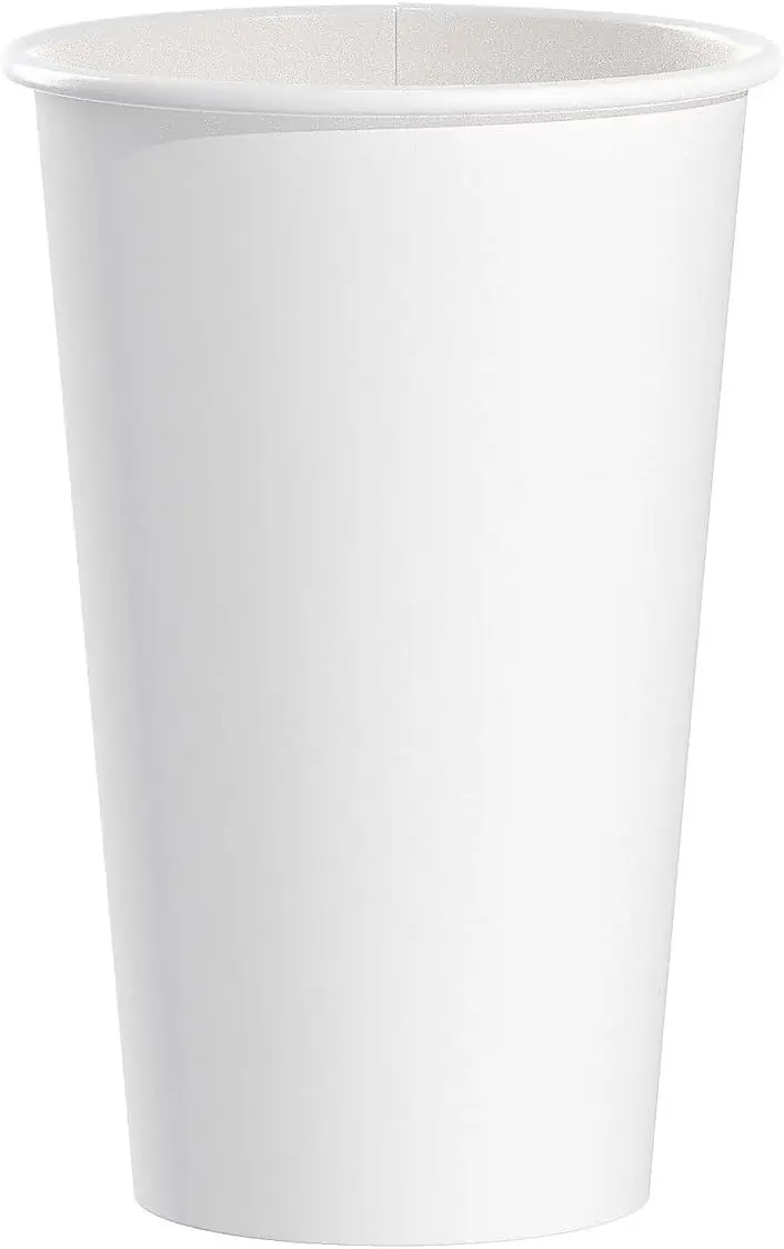 Foodservice 316W 16 Oz. White Paper Hot Cup noHandle Singlepoly (1000-Pack)
Foodservice 316W 16 Oz. White Paper Hot Cup noHandle Singlepoly (1000-Pack)