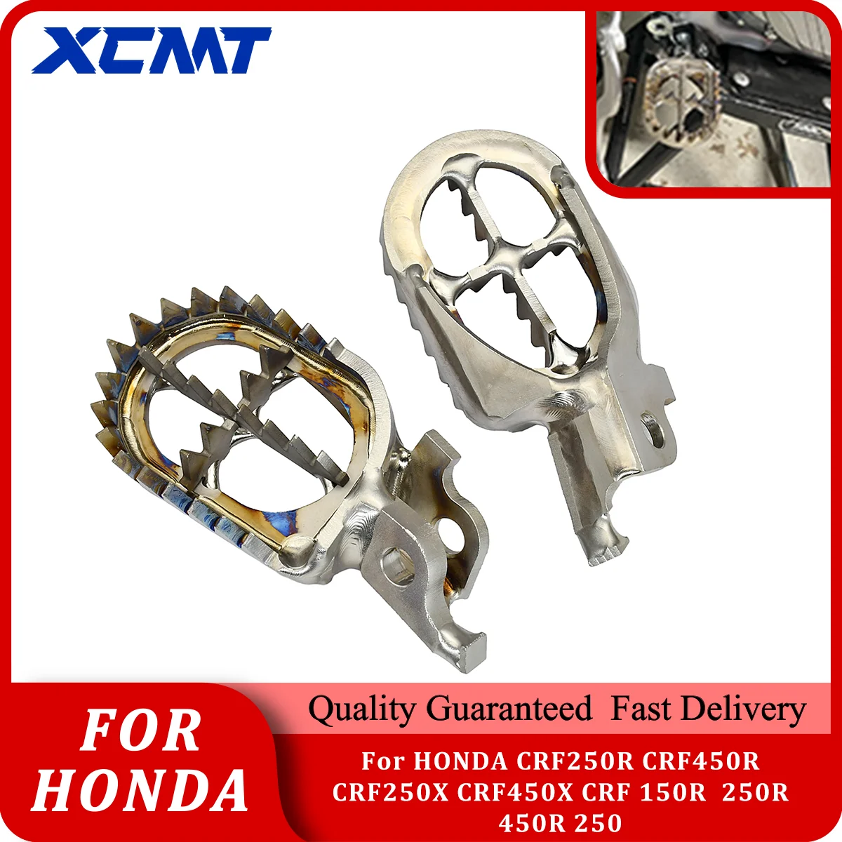 Motorcycle Titanium Alloy TC4 Foot Rest Pegs Footrest Footpeg For HONDA CRF250R CRF450R CRF250X CRF450X CRF 150R 250R 450R 250
Motorcycle Titanium Alloy TC4 Foot Rest Pegs Footrest Footpeg For HONDA CRF250R CRF450R CRF250X CRF450X CRF 150R 250R 450R 250
