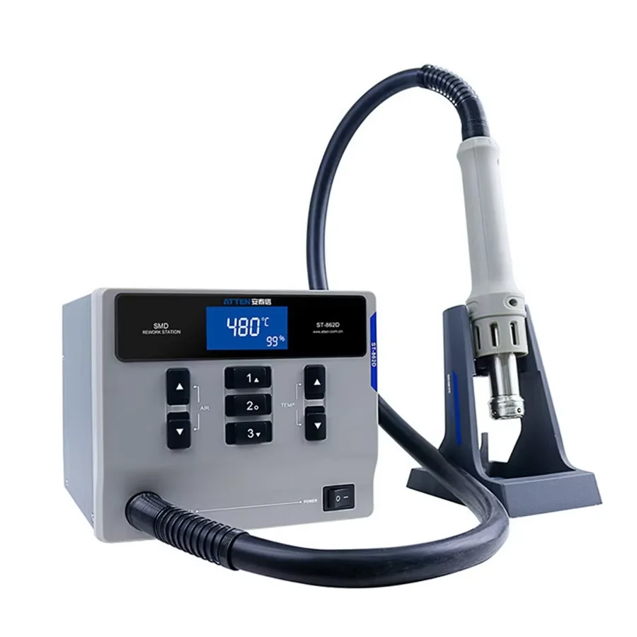 ST-862D Smart Hot Air G--un with LCD Interactive Display Dual Wind Modes Auto Sleep for Precision Soldering
ST-862D Smart Hot Air G--un with LCD Interactive Display Dual Wind Modes Auto Sleep for Precision Soldering