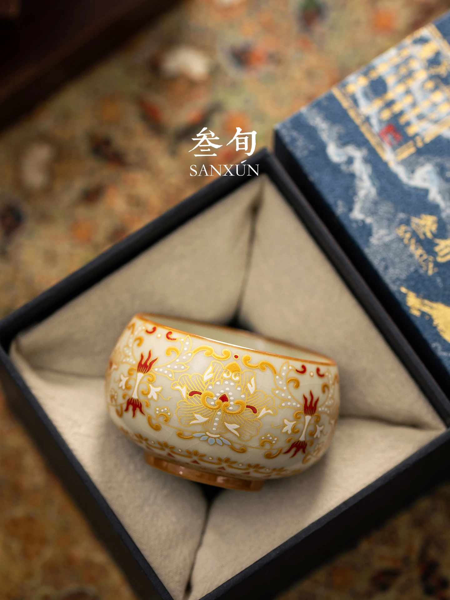 Elegant Chinese Ceramics Tea Cup High-End Home Use Drinking Tea Cup Owner Cup Wrapping Branch Pattern Gold And Silver Rinse Cup
Elegant Chinese Ceramics Tea Cup High-End Home Use Drinking Tea Cup Owner Cup Wrapping Branch Pattern Gold And Silver Rinse Cup