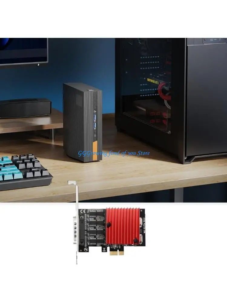 H9EB RS232 Serial Port to PCIE Risers Card Serial Controllers Card PCIExpress Card
H9EB RS232 Serial Port to PCIE Risers Card Serial Controllers Card PCIExpress Card