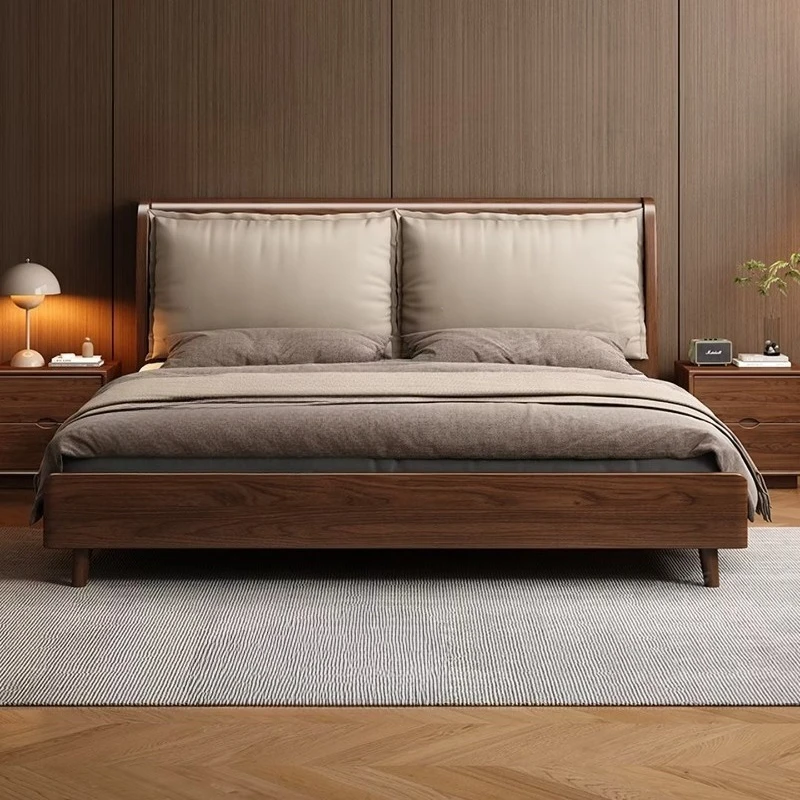 Black walnut solid wood 1.5 meters 1.8 meters x 2 meters Master bedroom large bed soft bag double wedding
Black walnut solid wood 1.5 meters 1.8 meters x 2 meters Master bedroom large bed soft bag double wedding