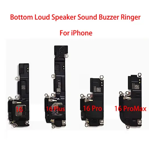 Original Bottom Loud Speaker Sound Buzzer Ringer Flex Cable For iPhone 16 Pro Max Plus