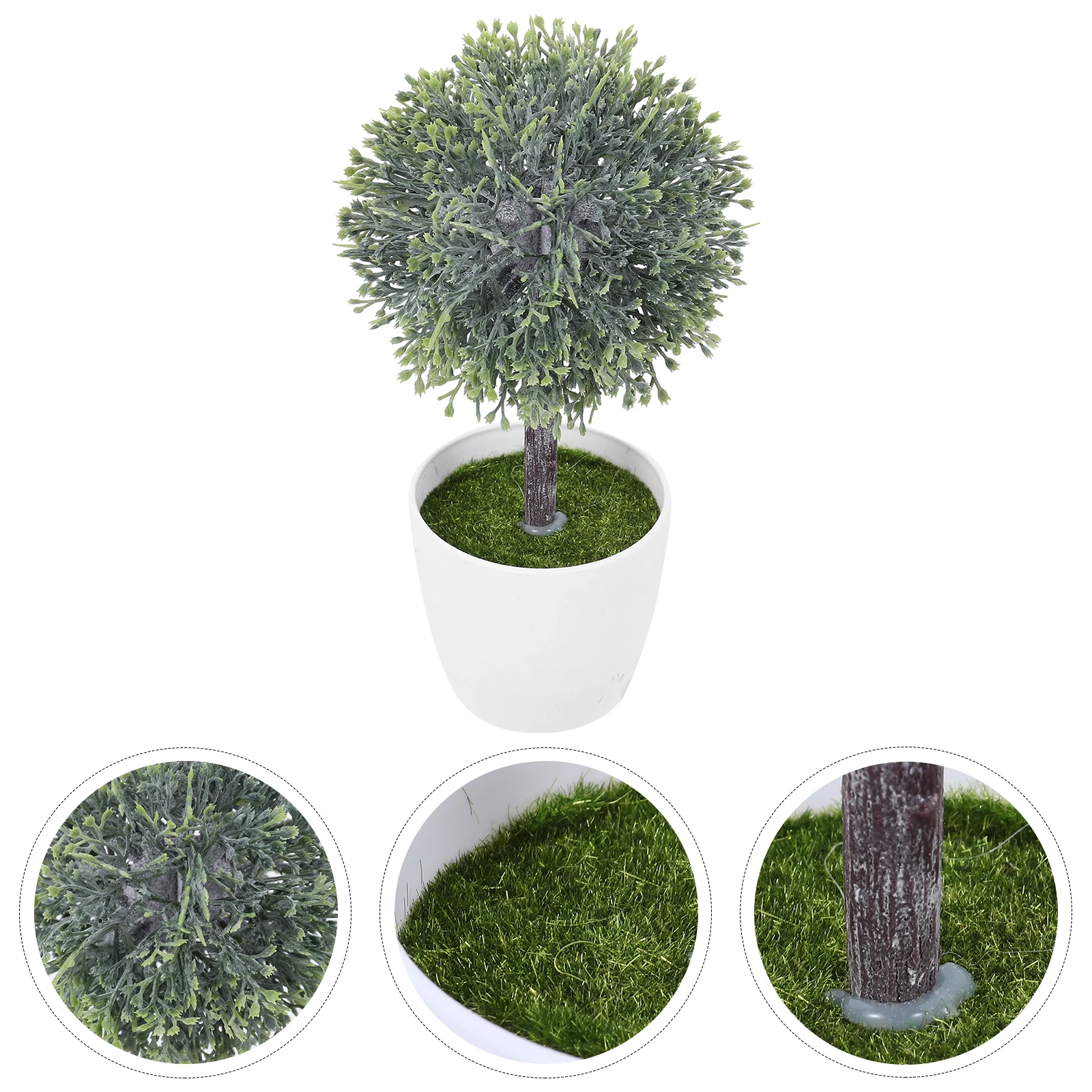 Simulated Small Tree Ball Bonsai Faux Round Potted Topiary Plant Artificial Decor Decorations Office Fake Sphere Plants
Simulated Small Tree Ball Bonsai Faux Round Potted Topiary Plant Artificial Decor Decorations Office Fake Sphere Plants