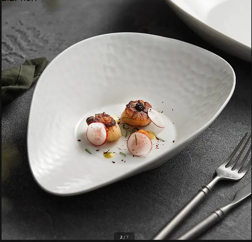 Irregular Ceramic Dinner Plate White Noodle Bowl Fruit Salad Bowls Soup Dessert Dim Sum Plates Dish Snack Tray
Irregular Ceramic Dinner Plate White Noodle Bowl Fruit Salad Bowls Soup Dessert Dim Sum Plates Dish Snack Tray