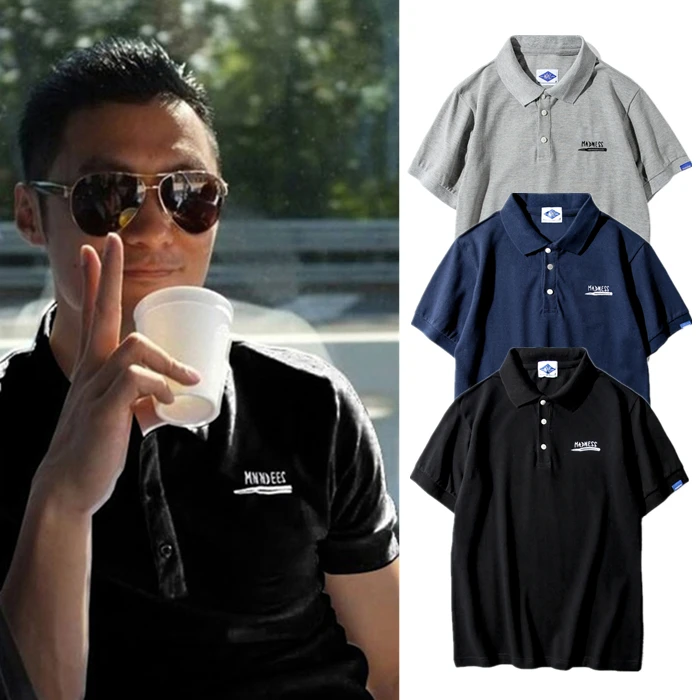 MDNS Summer irt Men's Casual Sle ort Sve Embroidered Collar T-irt Youth Faion Knitted Cotton Stand Fit
MDNS Summer irt Men's Casual Sle ort Sve Embroidered Collar T-irt Youth Faion Knitted Cotton Stand Fit
