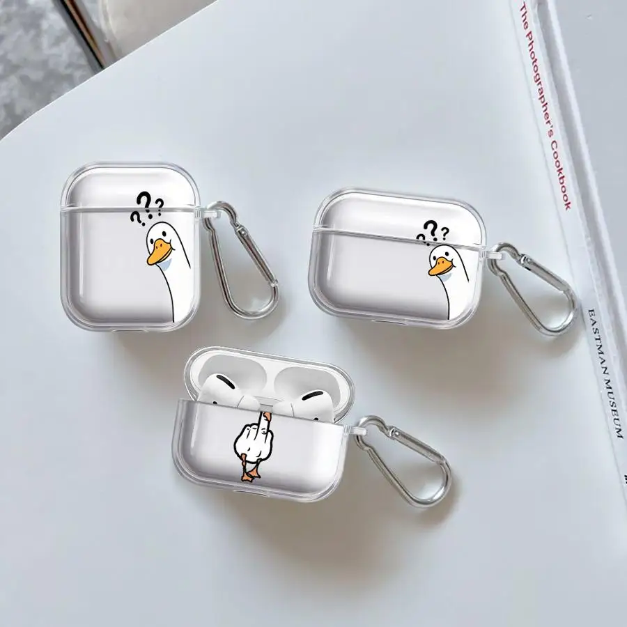 Question Mark Cute Duck Clear Earphone Cases Cover Case For Airpods 4 Pro3 1 Pro 2 Pro2 3
Question Mark Cute Duck Clear Earphone Cases Cover Case For Airpods 4 Pro3 1 Pro 2 Pro2 3